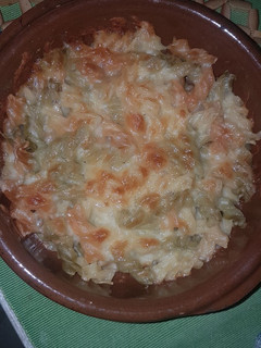Una foto de Pasta gratinada