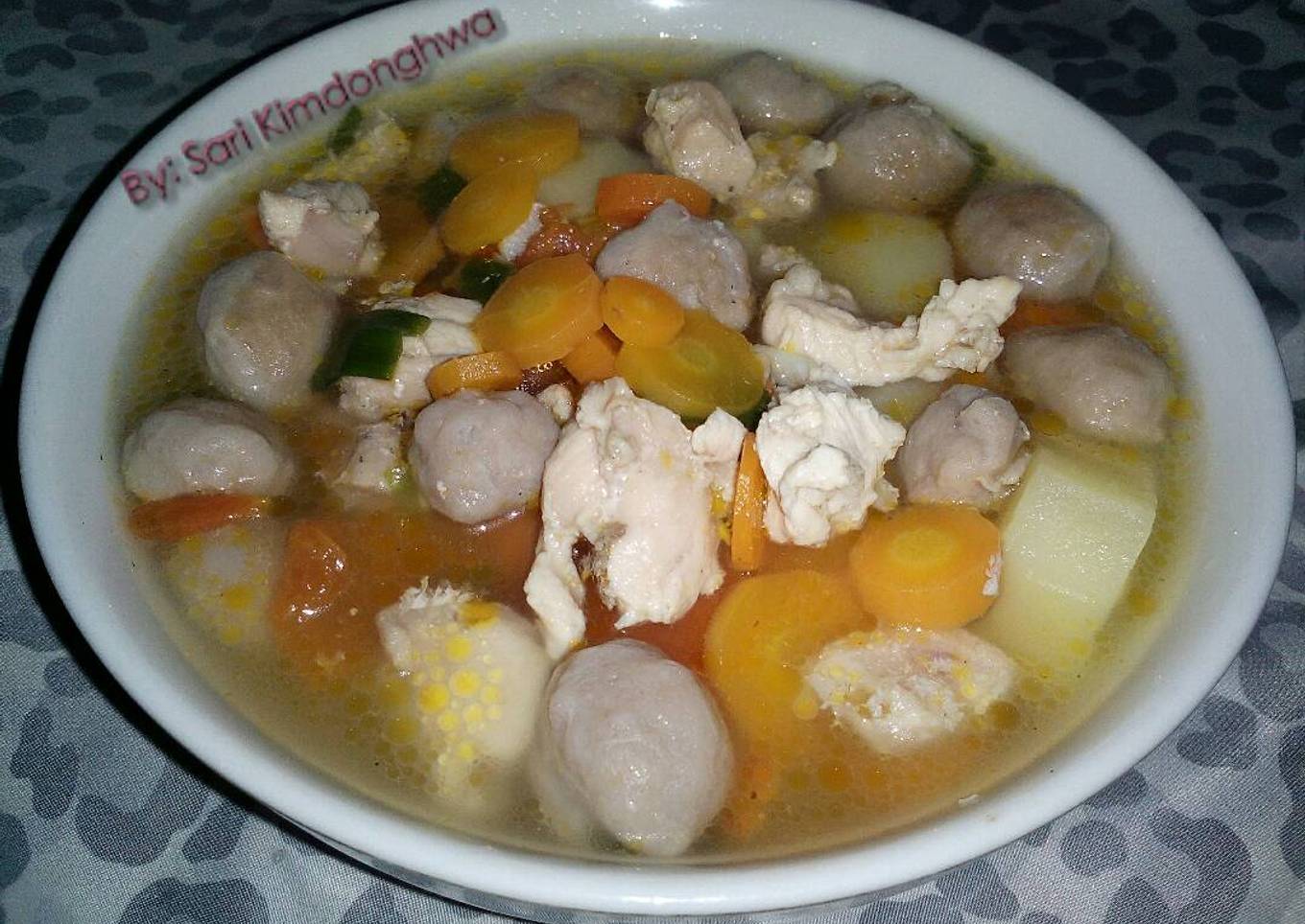 Sop Ayam Baso Mutiara