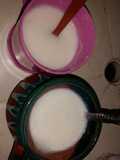Atole de maizena de coco
