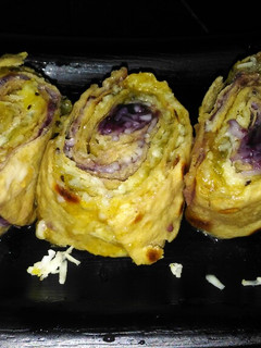 A picture of Pinwheel Fruti Sandwich From Leftover Rotis.