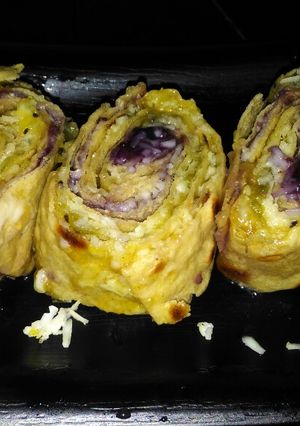 A picture of Pinwheel Fruti Sandwich From Leftover Rotis.