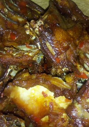 A picture of Peppered chicken.