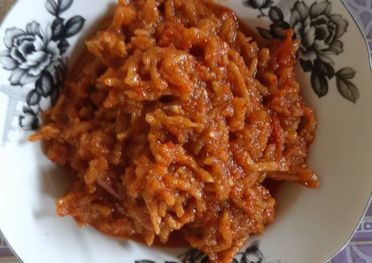 Bagaimana Membuat Sambal Merah Mie Bulat, Enak