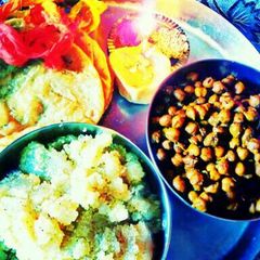 A picture of Bhog Thali.