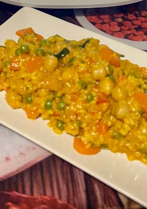 Una foto de Risotto vegetariano (Thermomix)