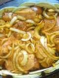 Pollo marinado al horno