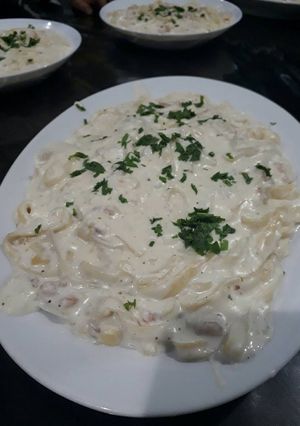 صورة لوصفة فتوتشيني بالجمبري والكريمه🍤🍤🍤