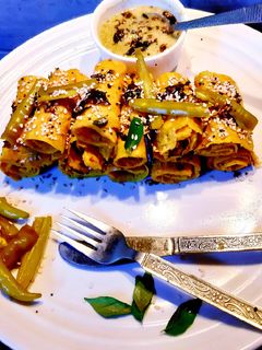 चिला खांडवी- (Chila khandvi receipe in hindi) रेसिपी मुख्य फोटो