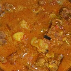 A picture of Mutton kosha(mutton  curry).