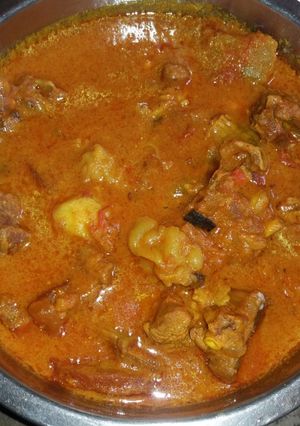 A picture of Mutton kosha(mutton  curry).