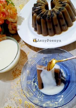 Foto resep Puding capucino cincau kurma