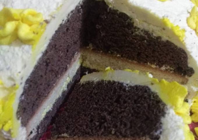 Recipe of Favorite Chocolate and vanilla cake