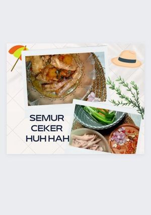 Foto resep Semur ceker huh hah