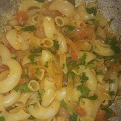 A picture of Masala macroni.