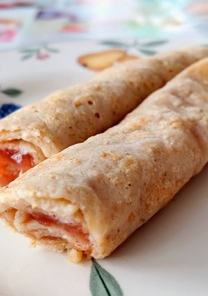Egészséges palacsinta recept fotója
