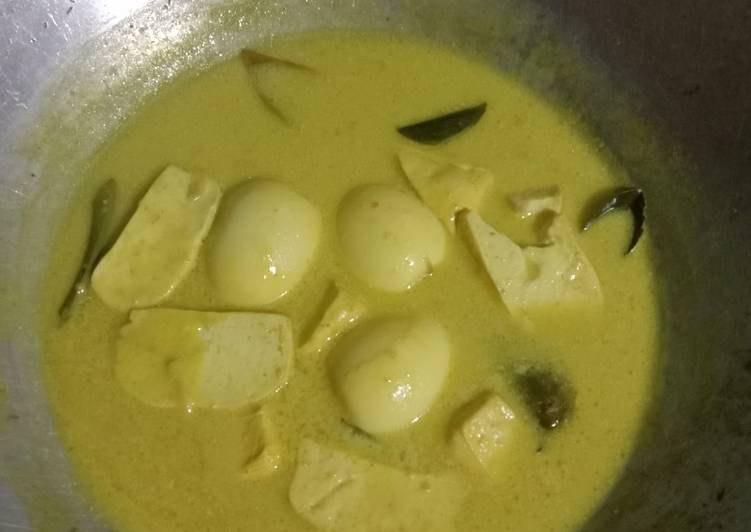 Resep Baru Opor telur tahu Sedap