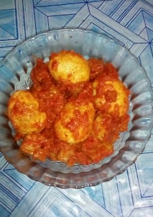 Foto resep Balado telor, tempe pedes polll