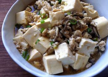 Easiest Way to Make Appetizing Braised Tofu with Chicken  Shimeji