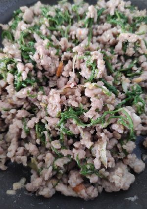 รูปของ หมูสับผัดกะปิ ชะอม