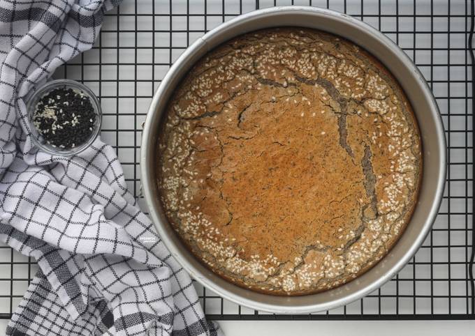 Step-by-Step Guide to Make Super Quick Homemade Black Sesame Mochi Cake