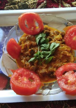 मसाला छोले (काले) दही के साथ (Masala chole (kale) with dahi recipe in hindi) रेसिपी मुख्य फोटो