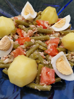 Una foto de Ensalada de judías verdes (ensalada campera)