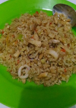 Foto resep Nasi goreng seafood
