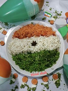 સાત્વિક તિરંગા પુલાવ (Satvik Tiranga Pulao Recipe In Gujarati) રેસીપી મુખ્ય ફોટો