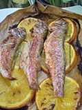 Poisson rouget aux oranges 🍊 au four