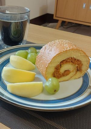 肉鬆蛋糕捲 的食譜成品照片