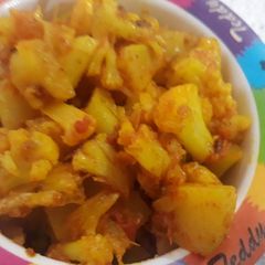 A picture of Aalu gobhi veg.