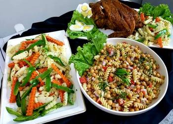 How To Making Recipe Moroccon chicken roast with chick pea salad Restaurant Style