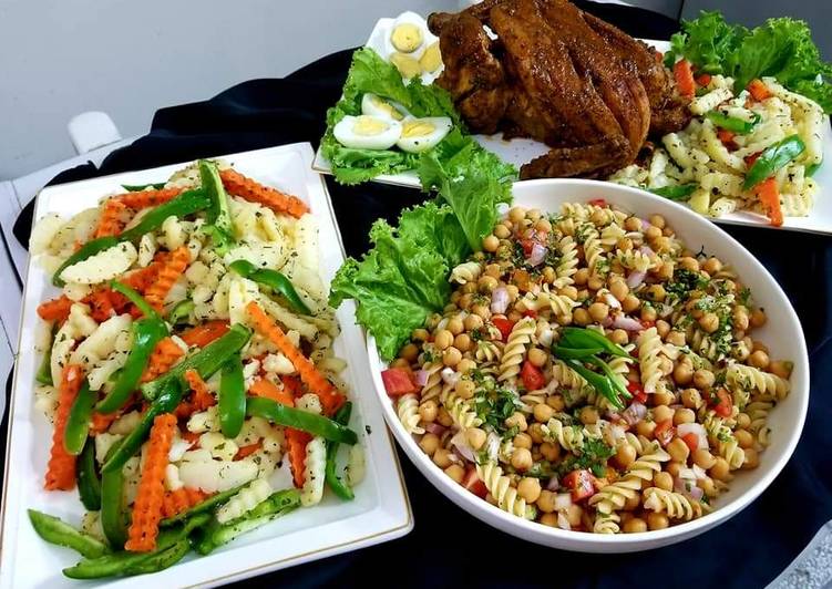 Moroccon chicken roast with chick pea salad Moroccon chicken roast with chick pea salad