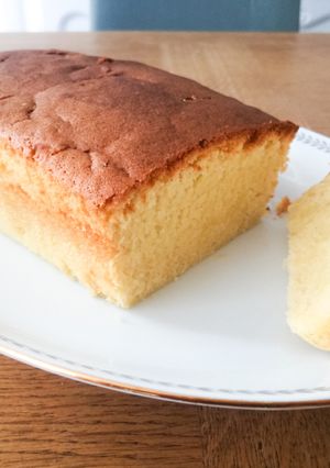 Une photo de Cake avec crème fraîche et sans levure