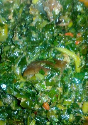 A picture of Edikaikong soup.