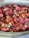 Harengs Marinés aux Oignons Rouges et Carotte Façon Kari