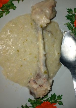 Foto resep Bubur Tim Ayam 7m+