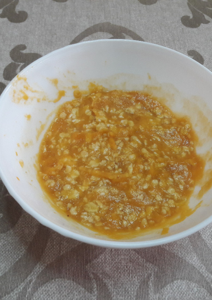 Una foto de Gachas de avena y calabaza sin gluten veganas