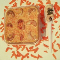 A picture of Gajar halwa in microwave.
