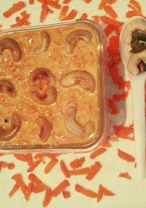A picture of Gajar halwa in microwave.