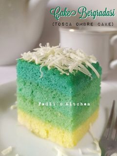 Foto resep Cake Bergradasi (Ombre Cake)