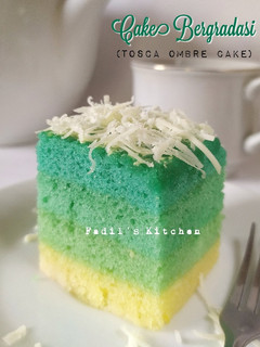 Foto resep Cake Bergradasi (Ombre Cake)