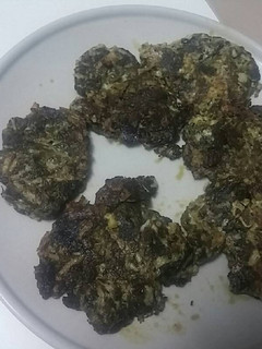 Una foto de Tortitas de espinacas y queso