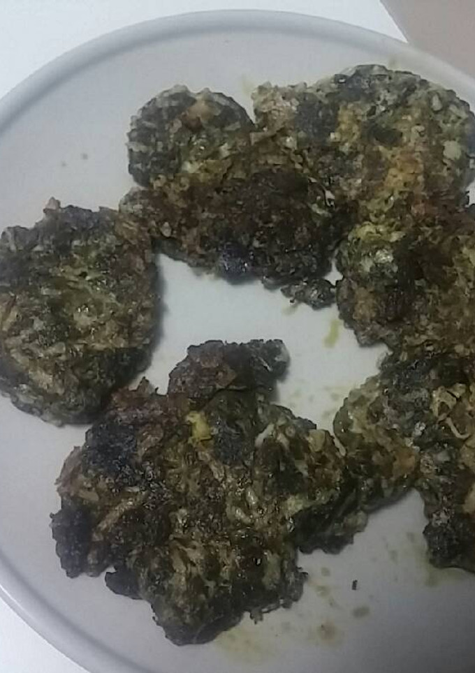 Una foto de Tortitas de espinacas y queso