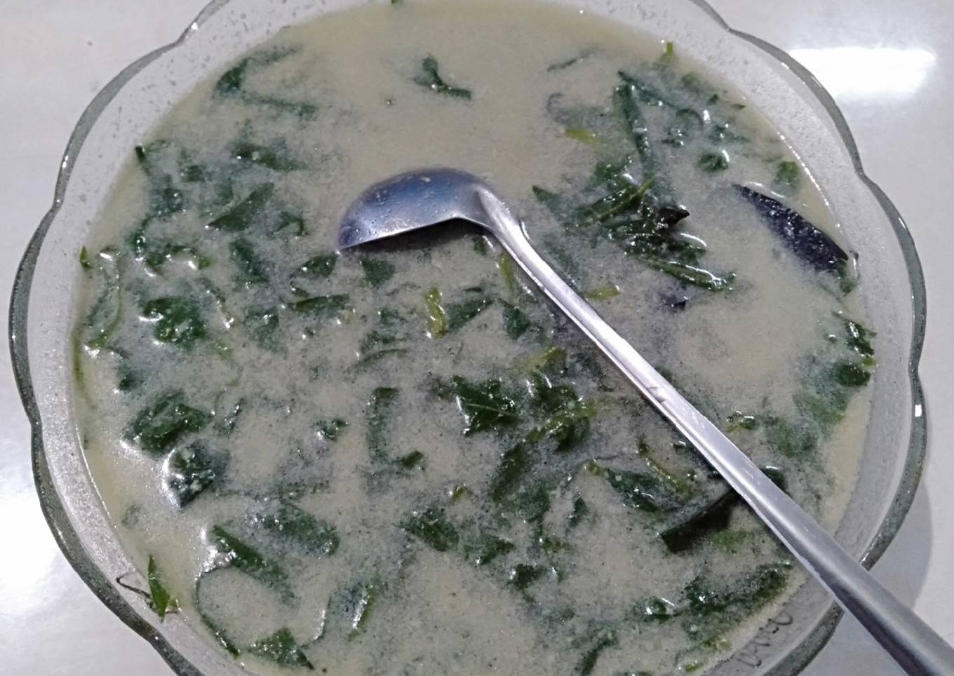Bobor kangkung sederhana