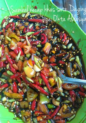 Foto resep Sambal kecap khas sate daging🍡🍢