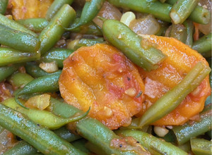 Фото Стручкова квасоля (спаржа) з овочами 🍅🧅🧄🥕.
