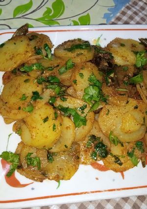 A picture of Potato Chilli Fry.