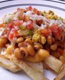 Papas🍟 "fritas" veganas🥑🌰🍅