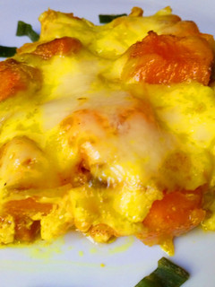 Una foto de Calabaza 🎃 gratinada  al curry con  queso muzzarela 🧀